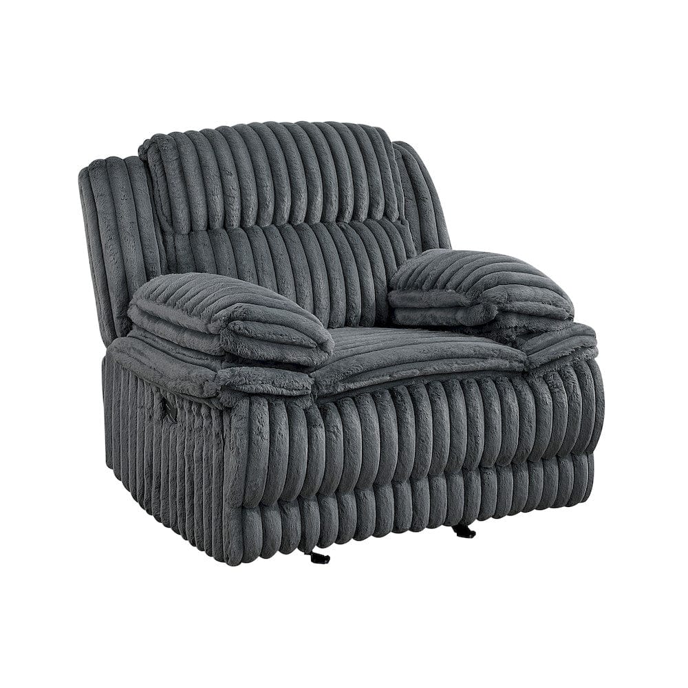Homelegance  - Goodland Glider Reclining Chair in Dark gray - 9577DG-1  view 10