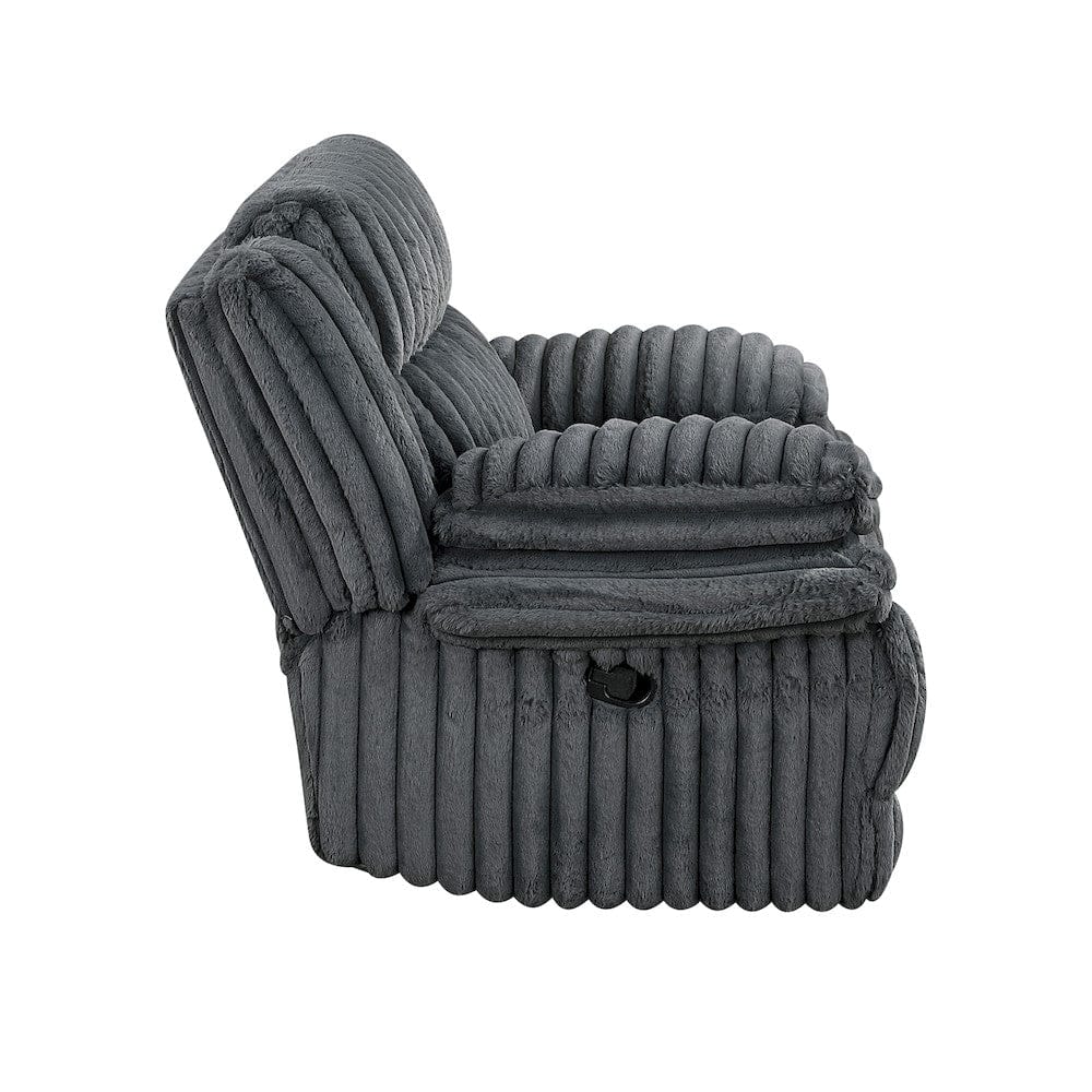 Homelegance  - Goodland Glider Reclining Chair in Dark gray - 9577DG-1  view 11