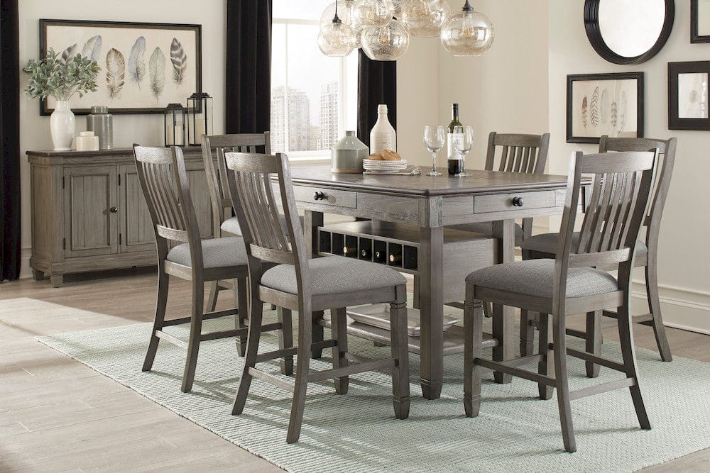 Homelegance  - Granby Counter Height Chair in Gray - 5627GY-24  view 2