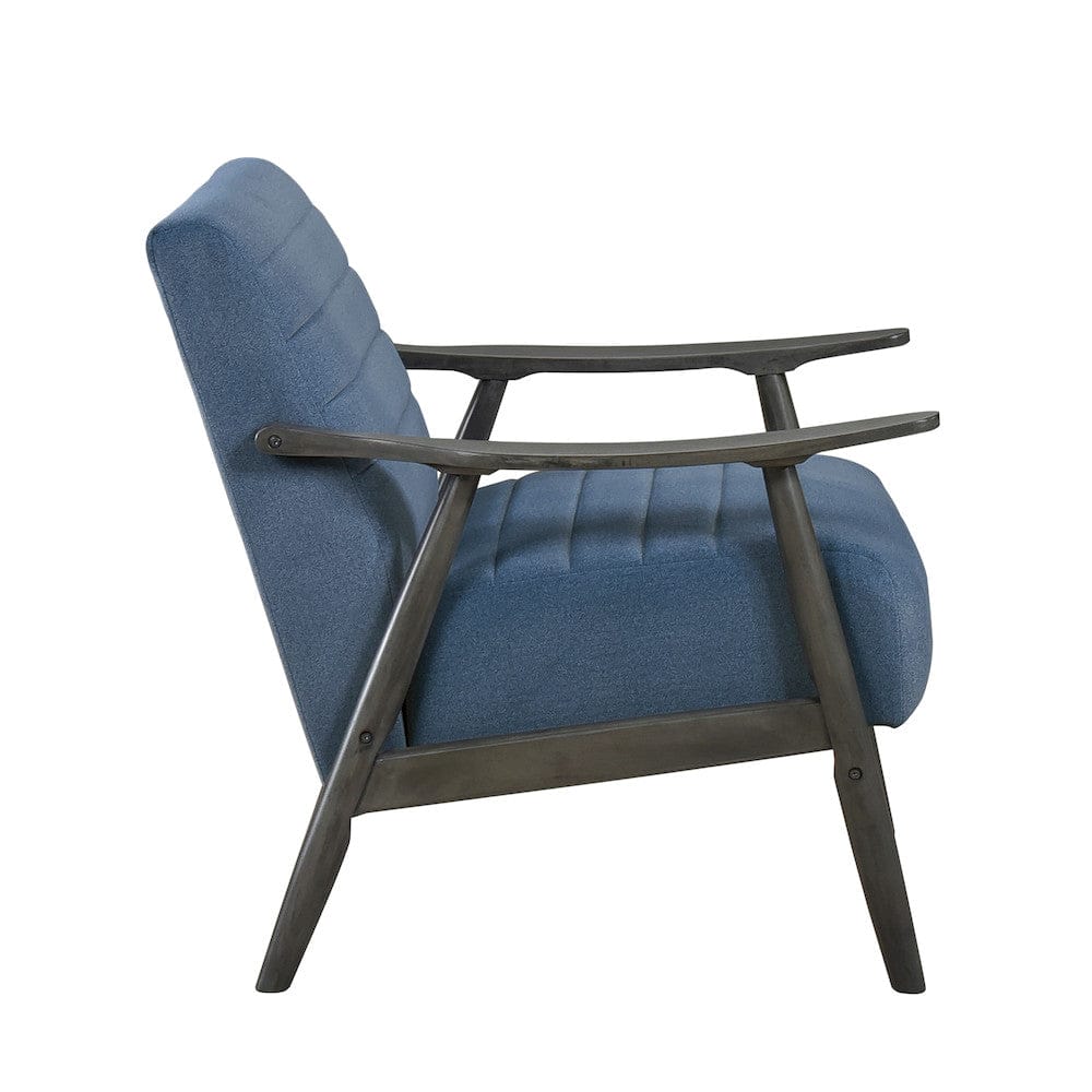 Homelegance  - Greeley Accent Chair in Blue - 1287BU-1  view 4