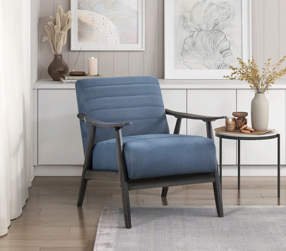Homelegance  - Greeley Accent Chair in Blue - 1287BU-1  view 7