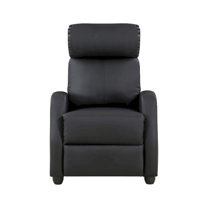 Homelegance  - Greenfield Push Back Reclining Chair in Black - 9420BK-1  view 3