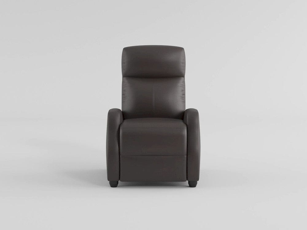 Homelegance  - Greenfield Push Back Reclining Chair in Black - 9420BK-1  view 9