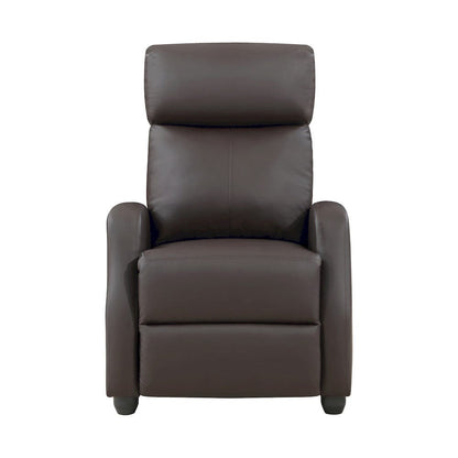 Homelegance  - Greenfield Push Back Reclining Chair in Dark brown - 9420DB-1  view 1