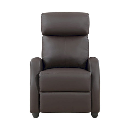Homelegance  - Greenfield Push Back Reclining Chair in Dark brown - 9420DB-1  view 1