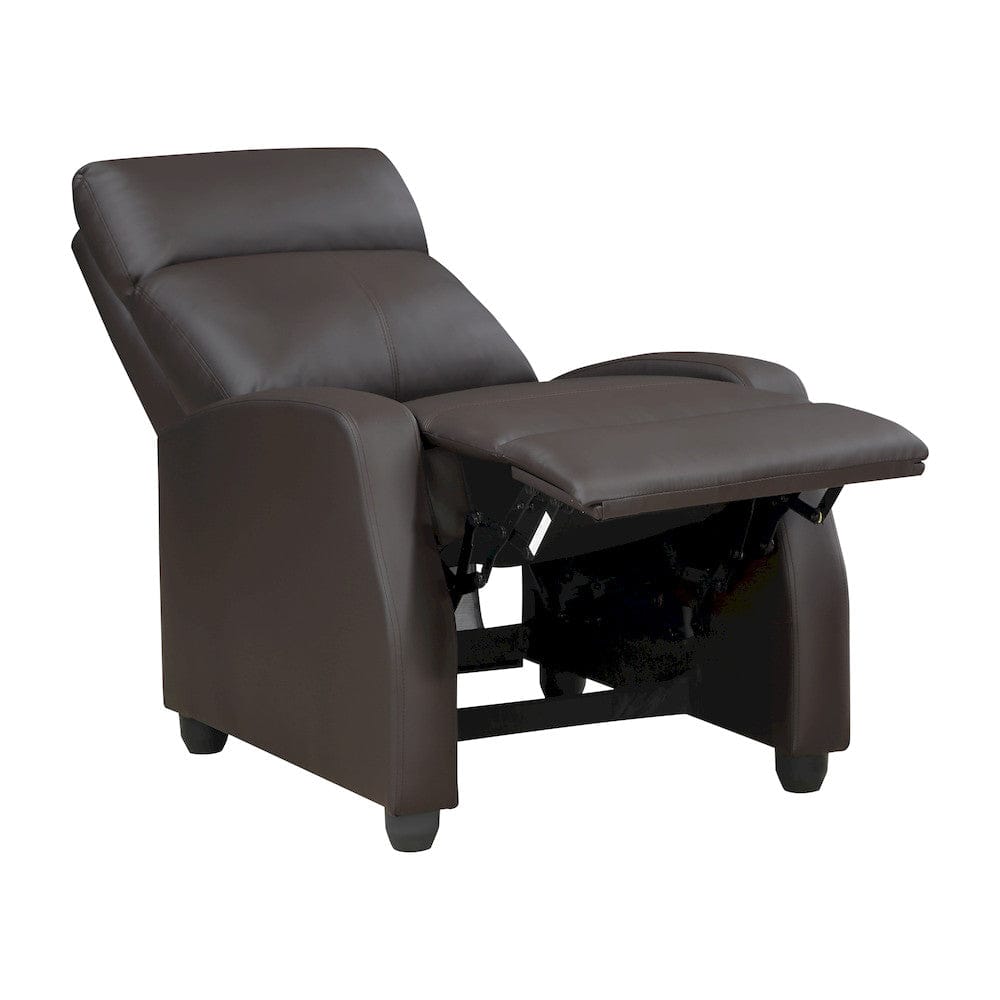 Homelegance  - Greenfield Push Back Reclining Chair in Dark brown - 9420DB-1  view 5