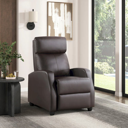 Homelegance  - Greenfield Push Back Reclining Chair in Dark brown - 9420DB-1  view 6