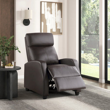 Homelegance  - Greenfield Push Back Reclining Chair in Dark brown - 9420DB-1  view 7