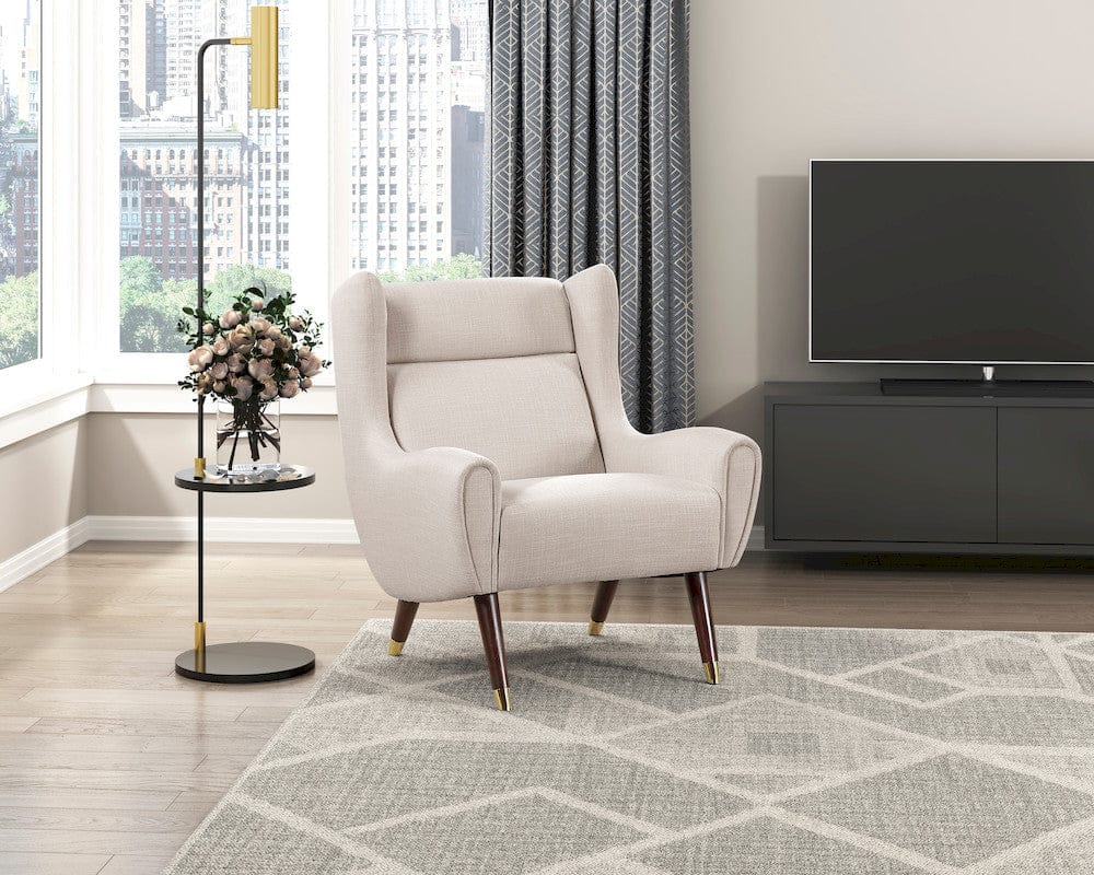 Homelegance  - Greta Accent Chair in Beige - 1098BEG-1  view 3