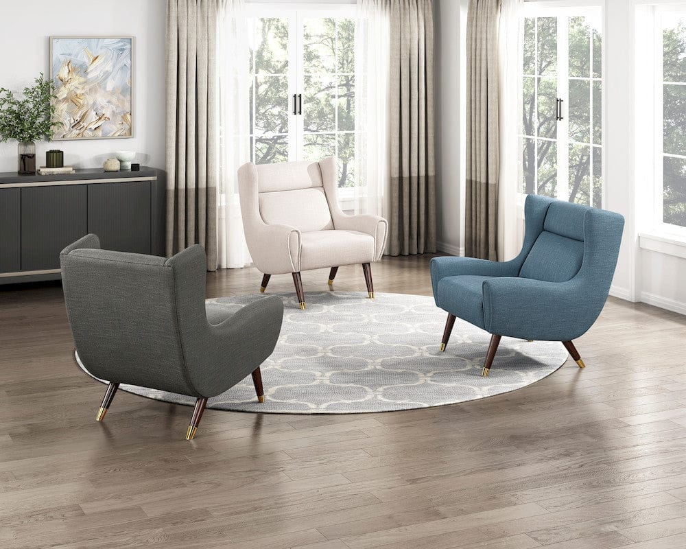 Homelegance  - Greta Accent Chair in Dark gray - 1098DGY-1  view 2