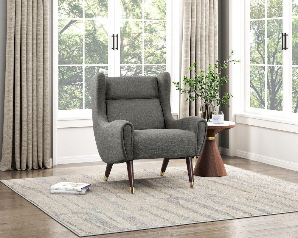 Homelegance  - Greta Accent Chair in Dark gray - 1098DGY-1  view 9