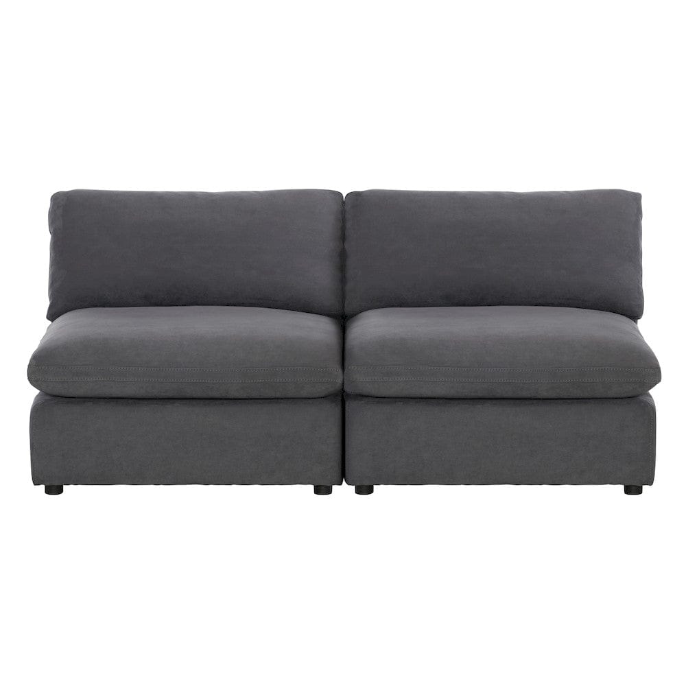 Homelegance  - Guthrie Armless Love Seat - 9546GY-2ACx  view 1