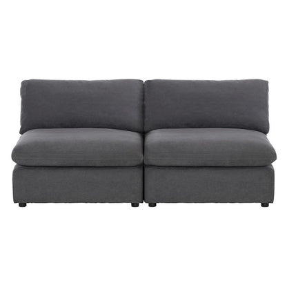 Homelegance  - Guthrie Armless Love Seat - 9546GY-2ACx  view 1
