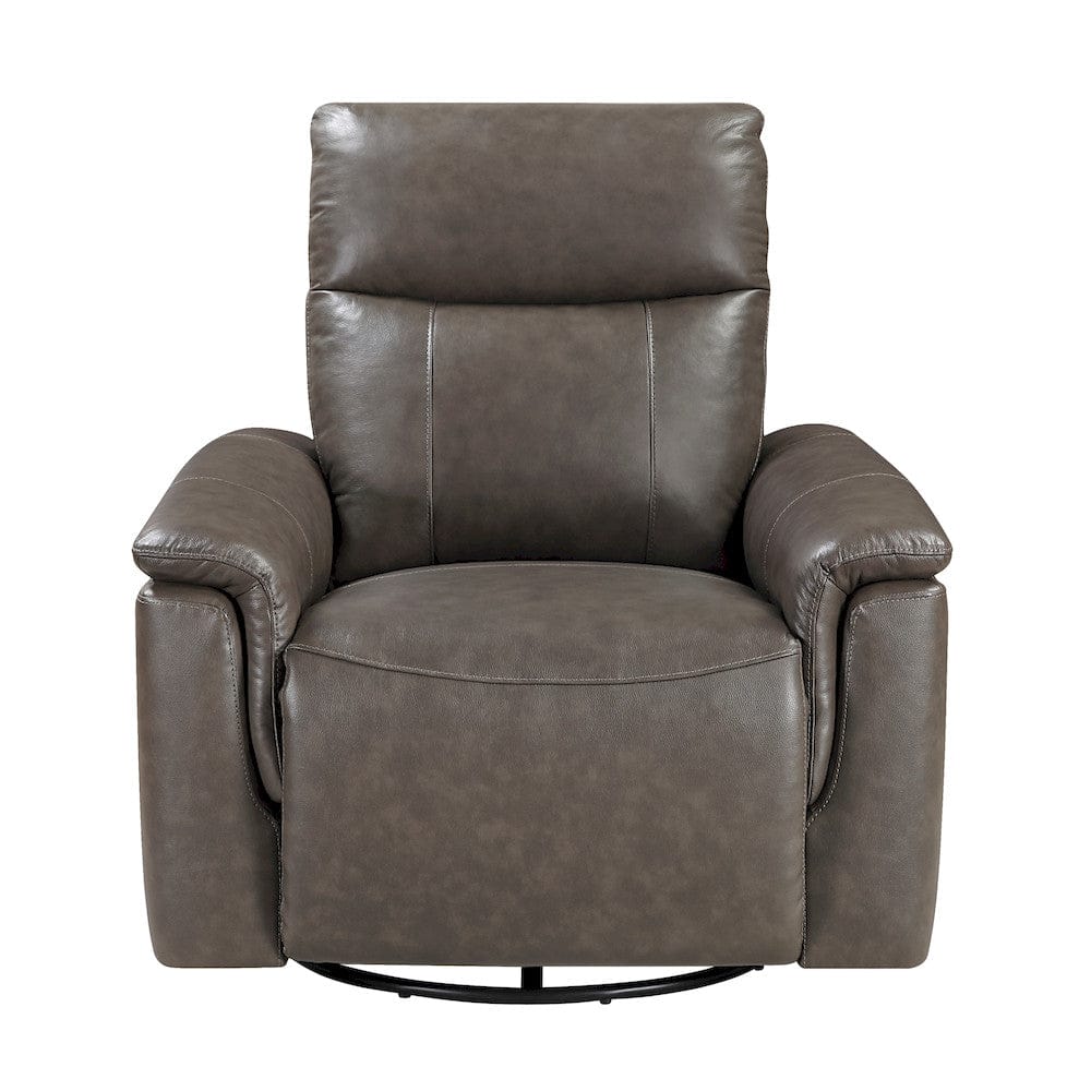 Homelegance  - Hadley Swivel Glider Reclining Chair in Dark brown - 9144DB-1  view 5