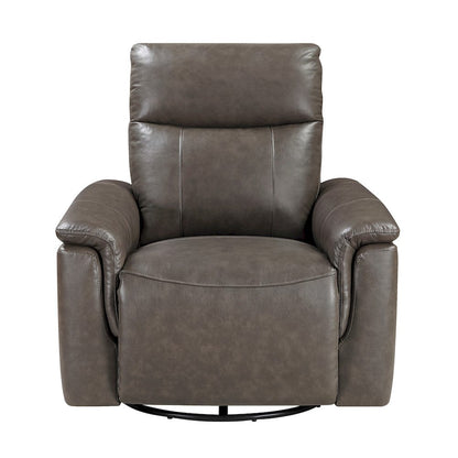 Homelegance  - Hadley Swivel Glider Reclining Chair in Dark brown - 9144DB-1  view 5