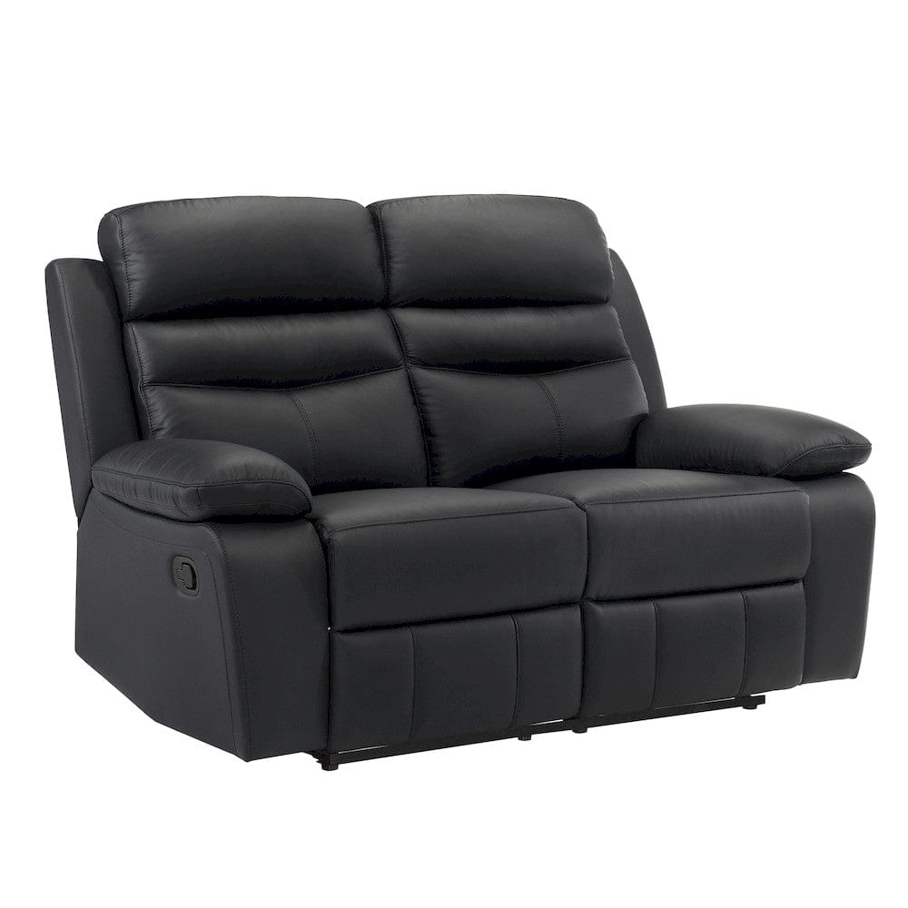 Homelegance  - Hancock Double Reclining Love Seat in Black - 9628BLK-2  view 2