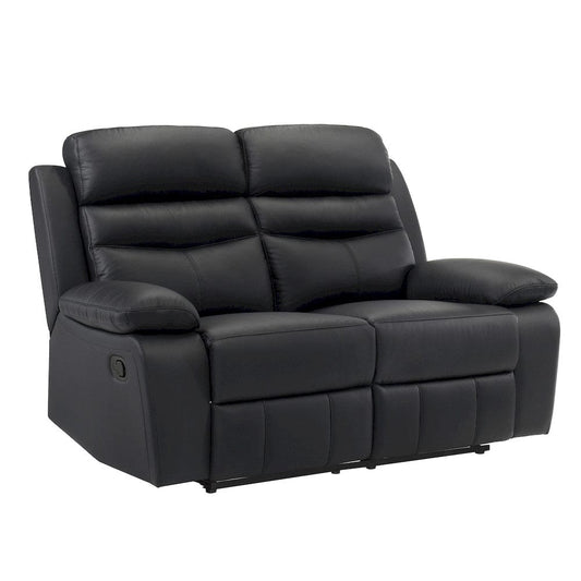 Homelegance  - Hancock Double Reclining Love Seat in Black - 9628BLK-2  view 2