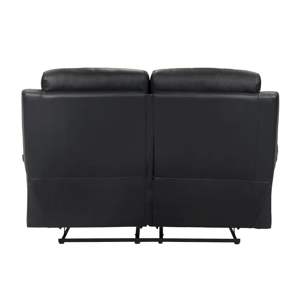 Homelegance  - Hancock Double Reclining Love Seat in Black - 9628BLK-2  view 3