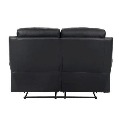 Homelegance  - Hancock Double Reclining Love Seat in Black - 9628BLK-2  view 3
