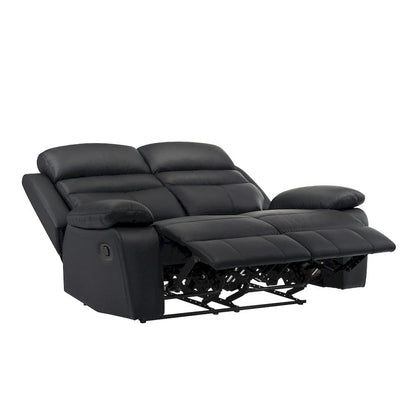 Homelegance  - Hancock Double Reclining Love Seat in Black - 9628BLK-2  view 4