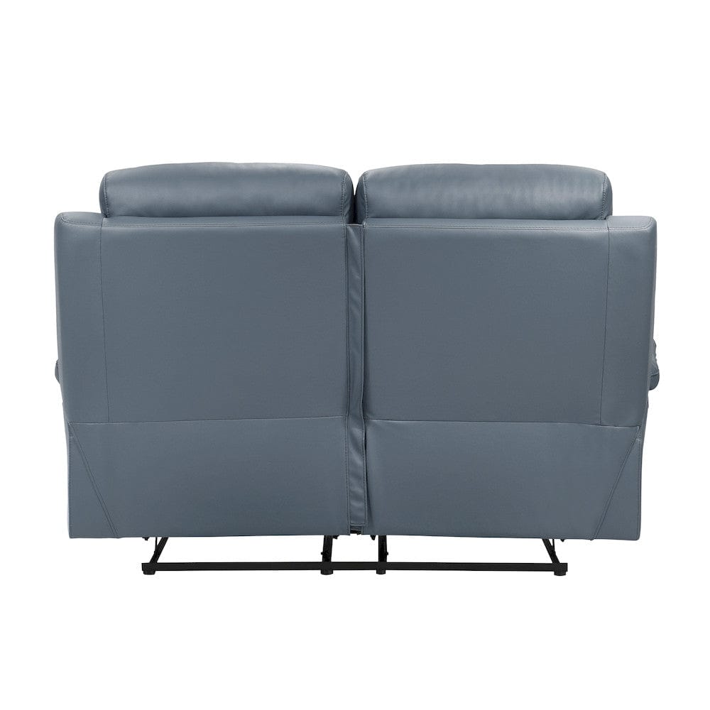 Homelegance  - Hancock Double Reclining Love Seat in Blue - 9628BUE-2  view 8