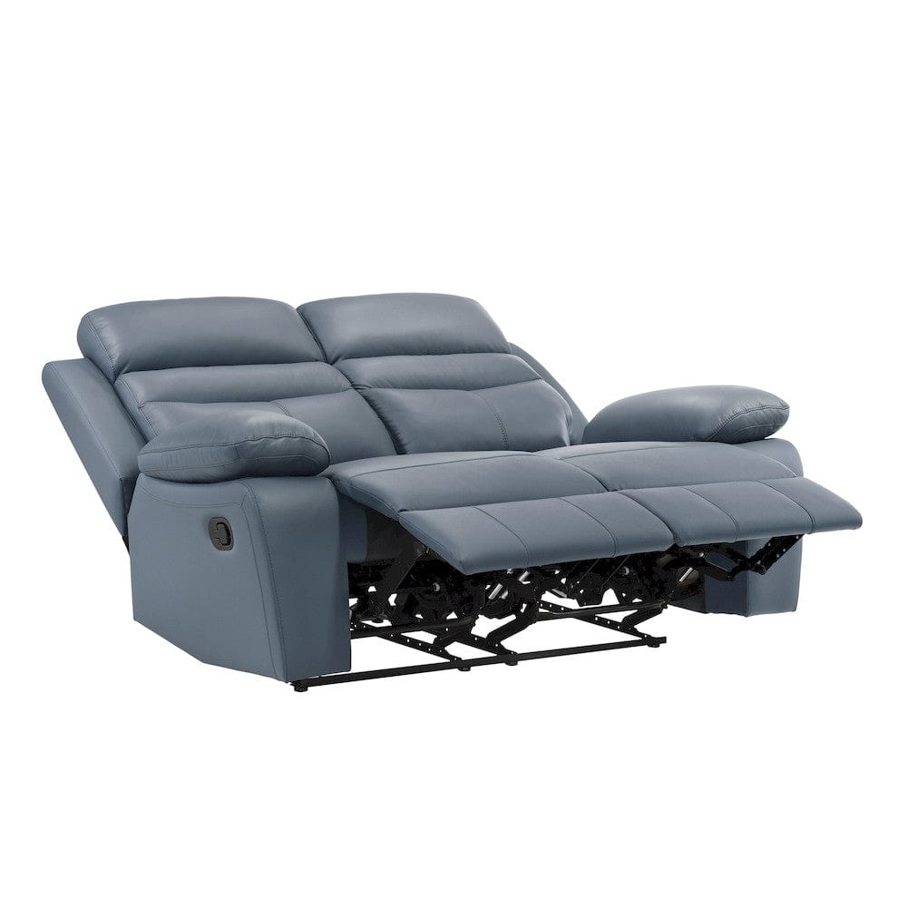 Homelegance  - Hancock Double Reclining Love Seat in Blue - 9628BUE-2  view 9