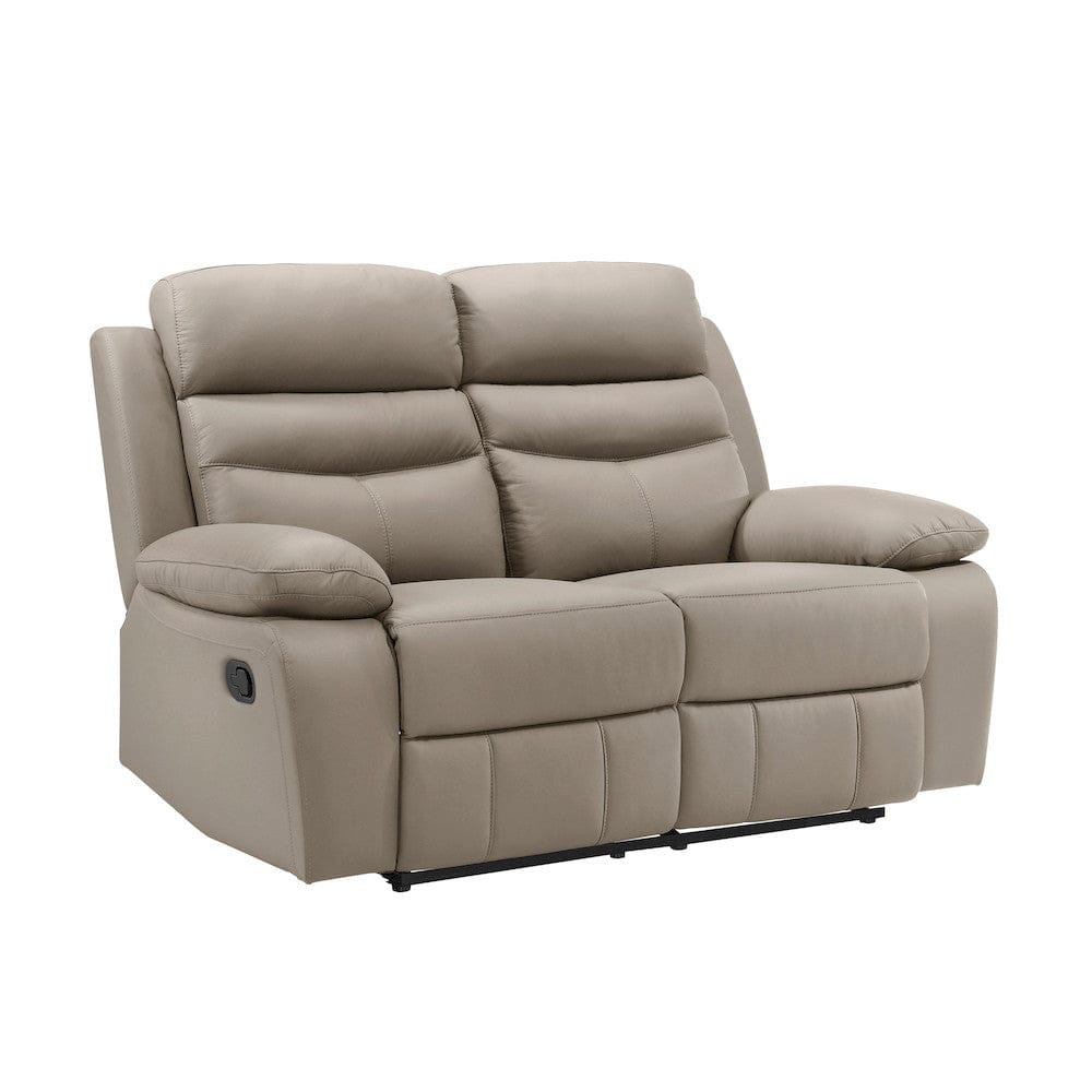 Homelegance  - Hancock Double Reclining Love Seat in Latte - 9628LTE-2  view 2