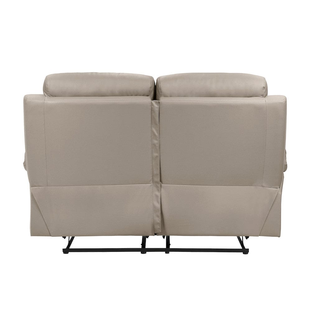 Homelegance  - Hancock Double Reclining Love Seat in Latte - 9628LTE-2  view 3