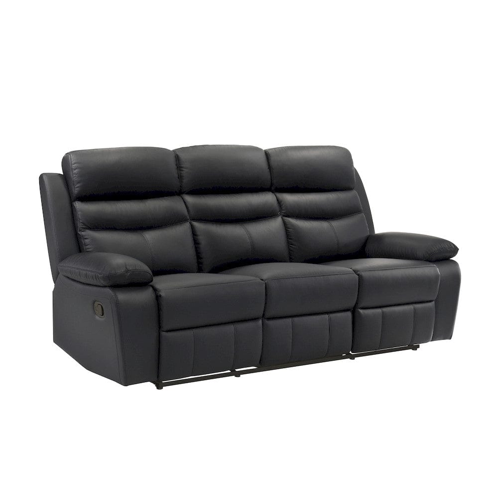 Homelegance  - Hancock Double Reclining Sofa in Black - 9628BLK-3  view 2