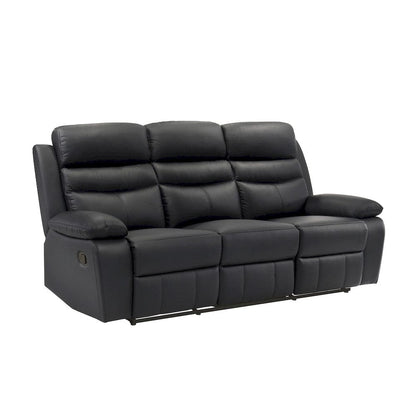Homelegance  - Hancock Double Reclining Sofa in Black - 9628BLK-3  view 2
