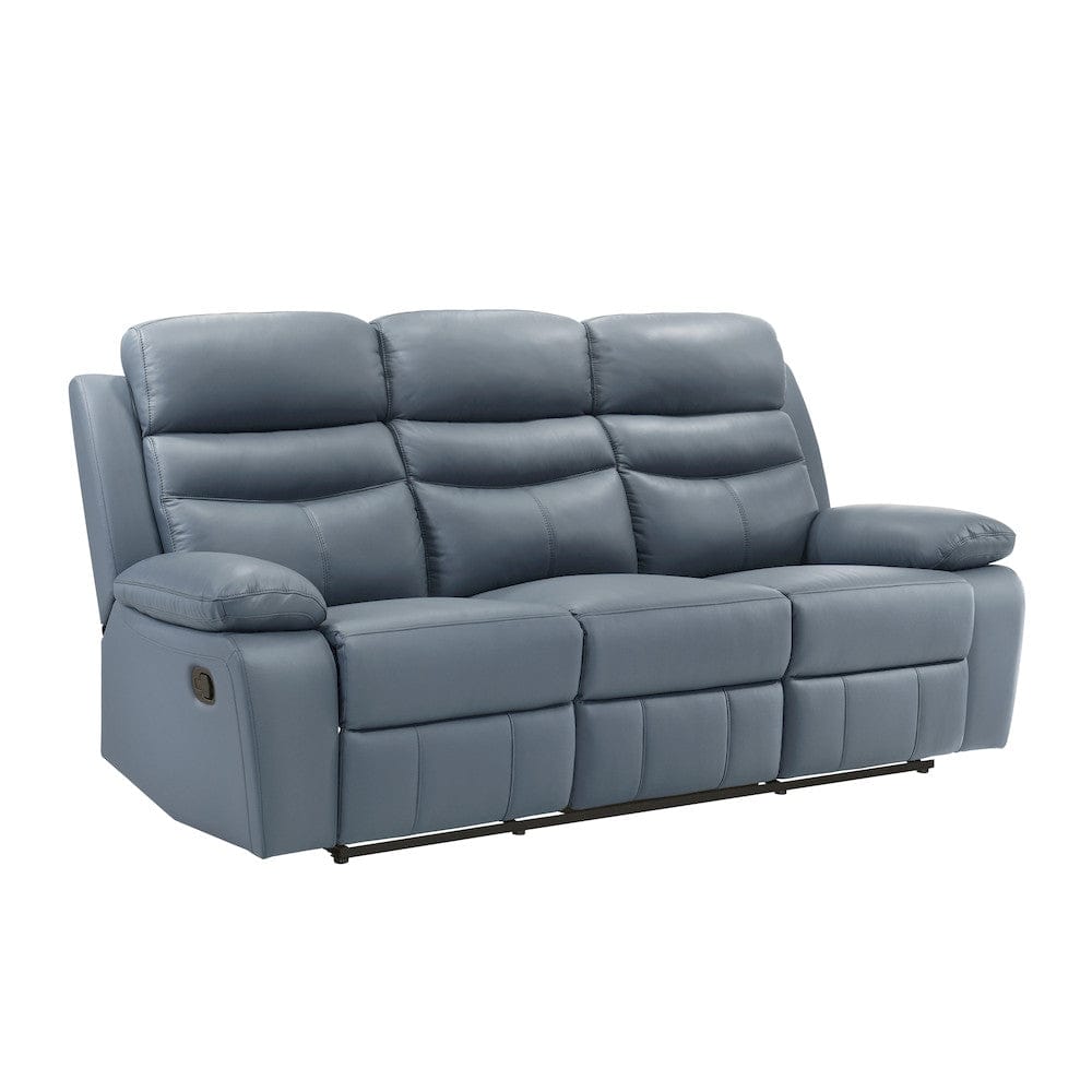 Homelegance  - Hancock Double Reclining Sofa in Blue - 9628BUE-3  view 2