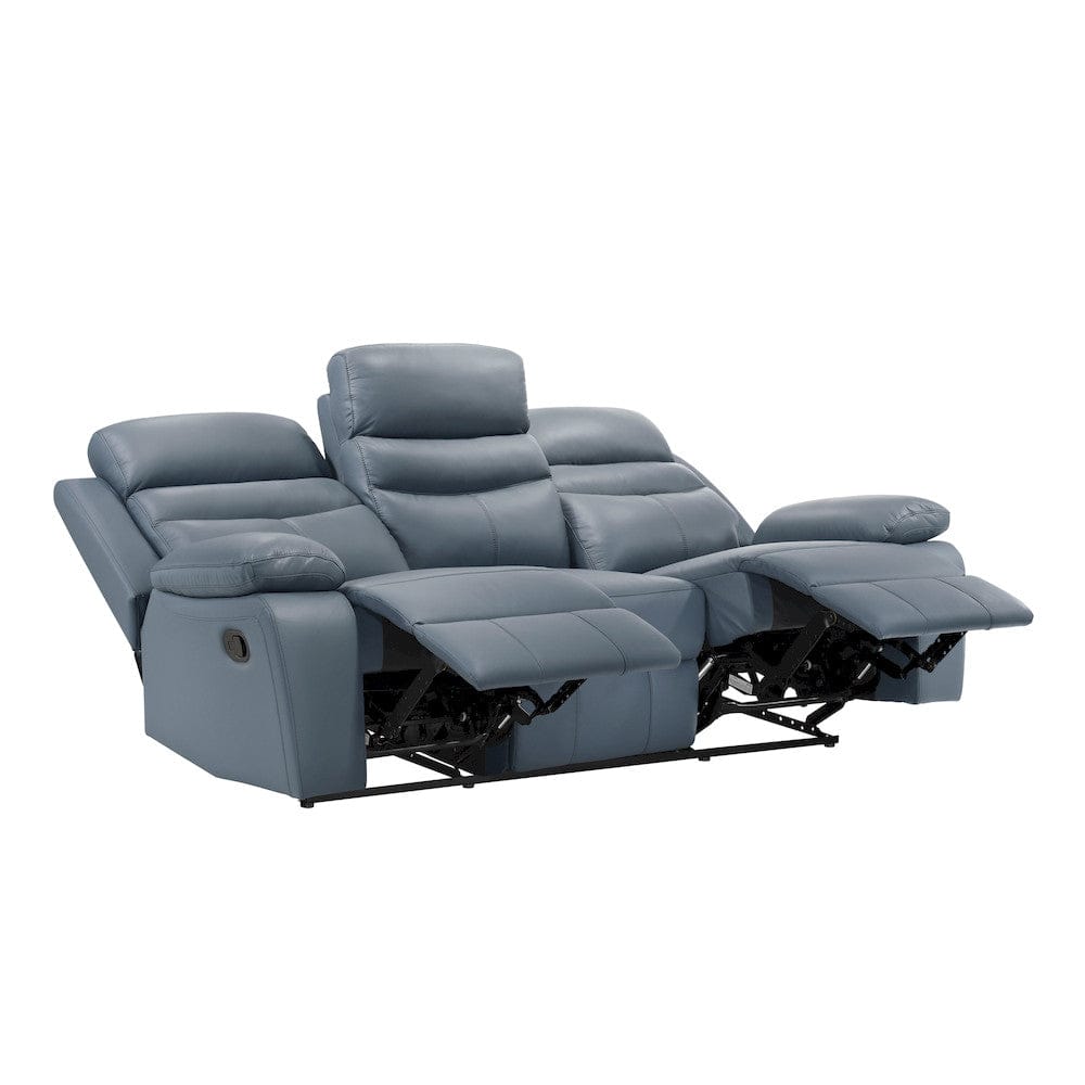 Homelegance  - Hancock Double Reclining Sofa in Blue - 9628BUE-3  view 4