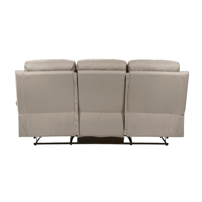 Homelegance  - Hancock Double Reclining Sofa in Latte - 9628LTE-3  view 3