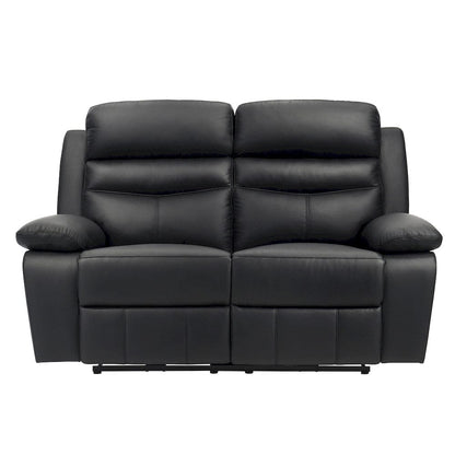 Homelegance  - Hancock Power Double Reclining Love Seat in Black - 9628BLK-2PW  view 1