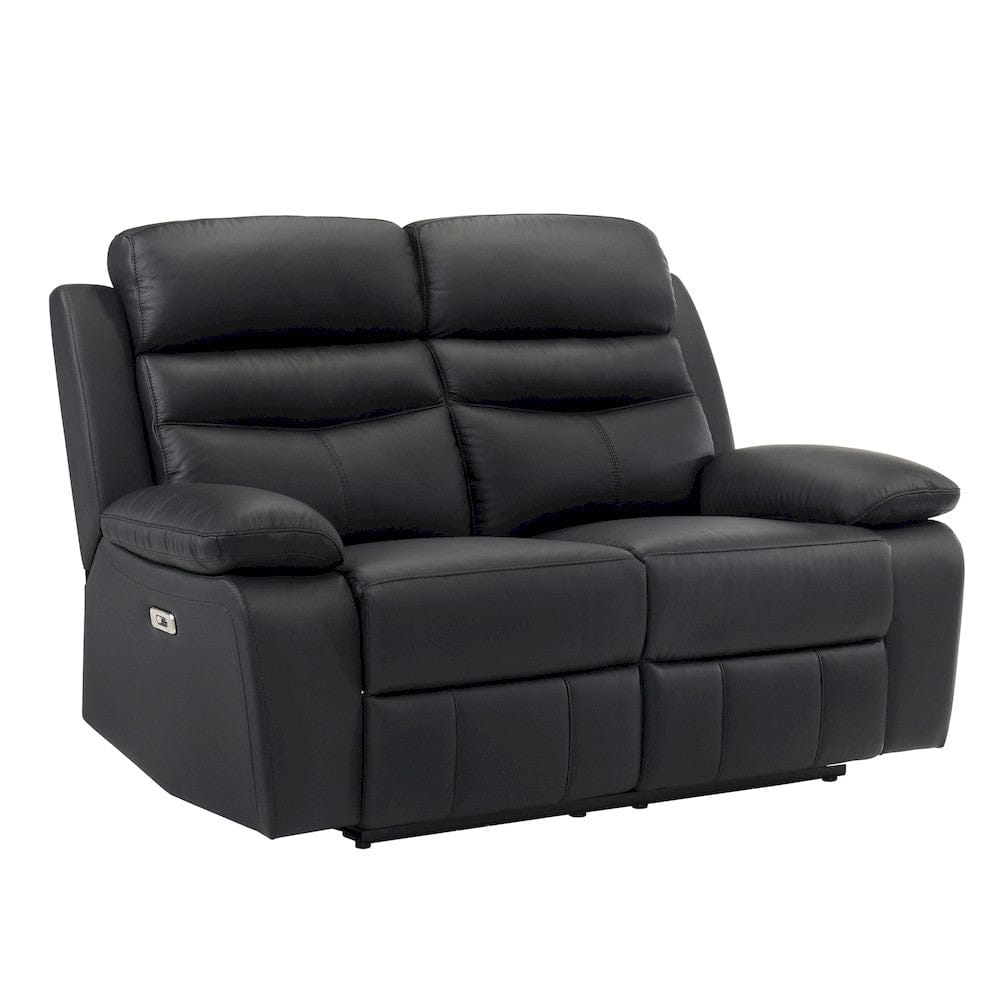 Homelegance  - Hancock Power Double Reclining Love Seat in Black - 9628BLK-2PW  view 3