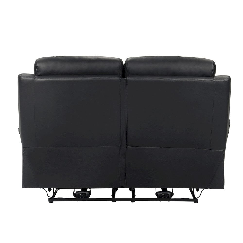 Homelegance  - Hancock Power Double Reclining Love Seat in Black - 9628BLK-2PW  view 5