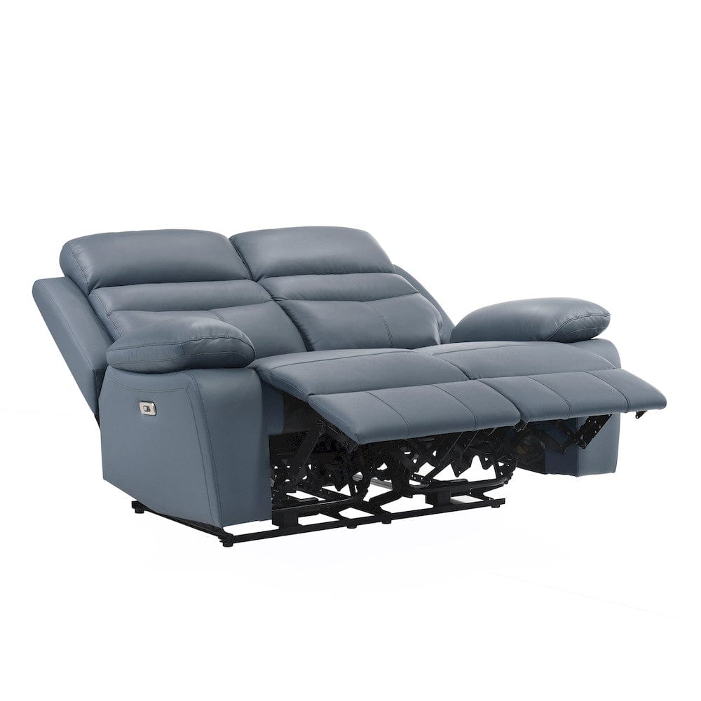 Homelegance  - Hancock Power Double Reclining Love Seat in Blue - 9628BUE-2PW  view 4