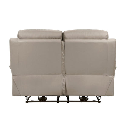 Homelegance  - Hancock Power Double Reclining Love Seat in Latte - 9628LTE-2PW  view 3