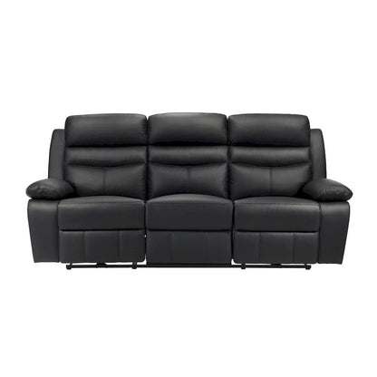 Homelegance  - Hancock Power Double Reclining Sofa in Black - 9628BLK-3PW  view 1