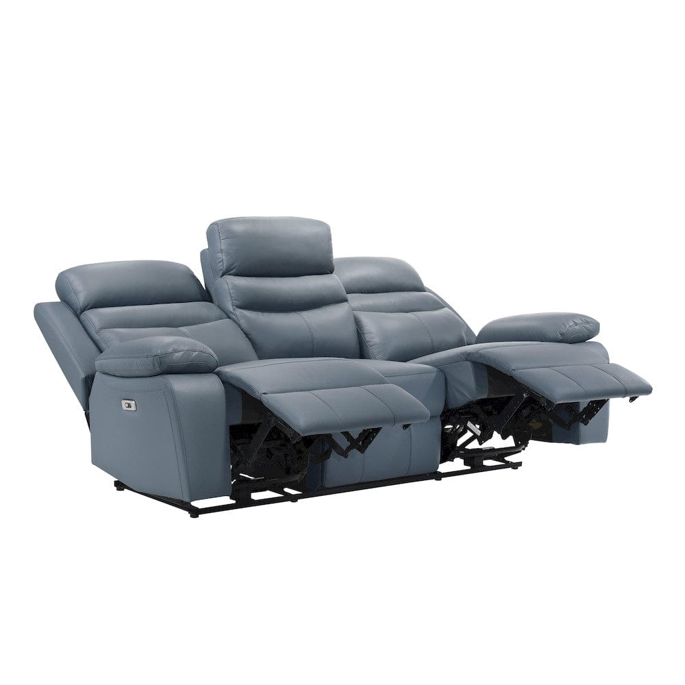 Homelegance  - Hancock Power Double Reclining Sofa in Blue - 9628BUE-3PW  view 4