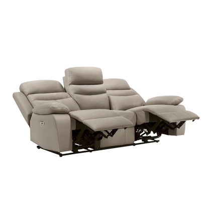Homelegance  - Hancock Power Double Reclining Sofa in Latte - 9628LTE-3PW  view 4