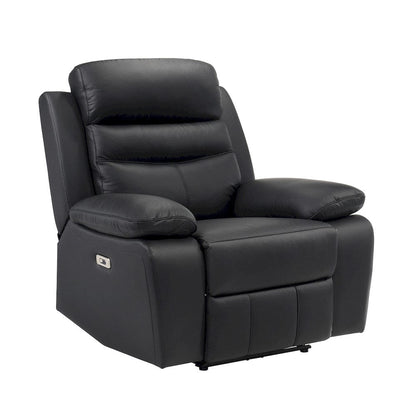 Homelegance  - Hancock Power Reclining Chair in Black - 9628BLK-1PW  view 1