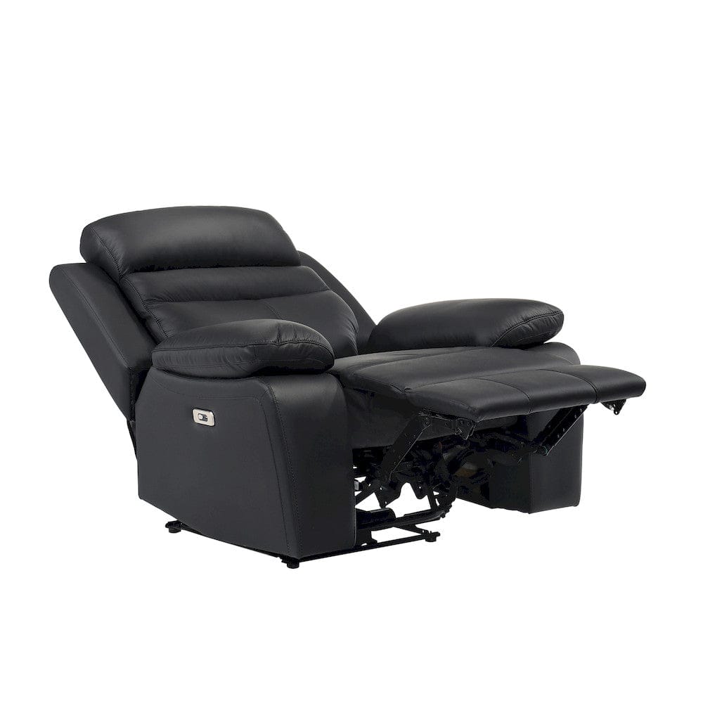 Homelegance  - Hancock Power Reclining Chair in Black - 9628BLK-1PW  view 3