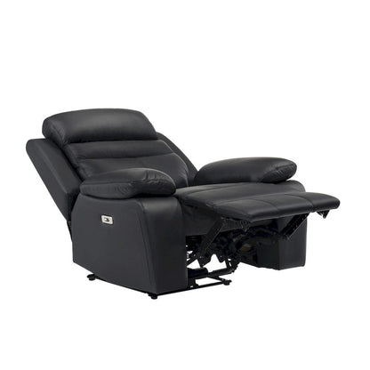 Homelegance  - Hancock Power Reclining Chair in Black - 9628BLK-1PW  view 3