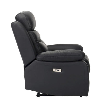 Homelegance  - Hancock Power Reclining Chair in Black - 9628BLK-1PW  view 5