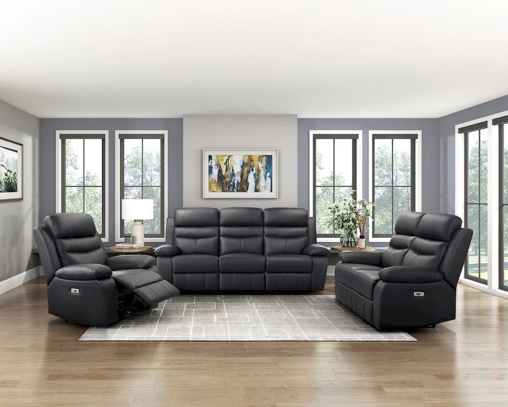 Homelegance  - Hancock Power Reclining Chair in Black - 9628BLK-1PW  view 6