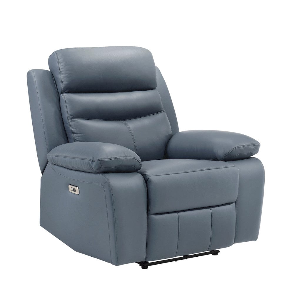 Homelegance  - Hancock Power Reclining Chair in Blue - 9628BUE-1PW  view 1