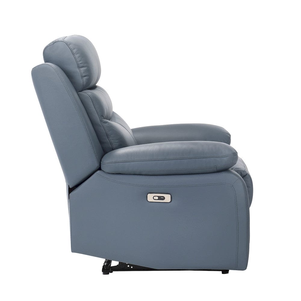 Homelegance  - Hancock Power Reclining Chair in Blue - 9628BUE-1PW  view 3