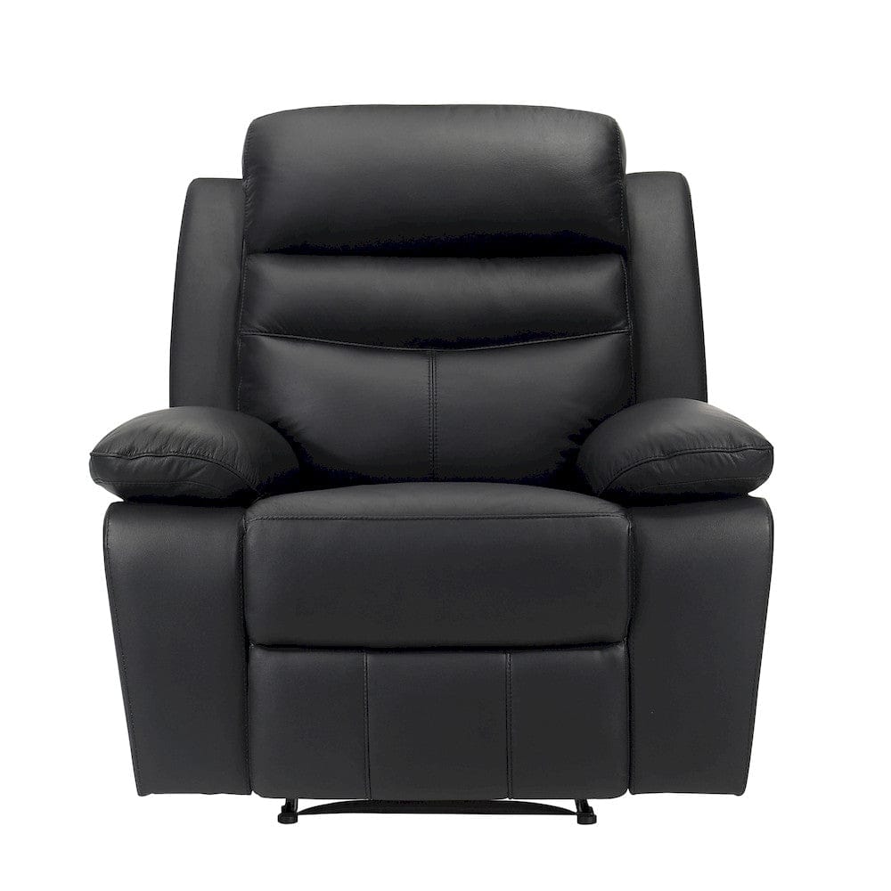 Homelegance  - Hancock Reclining Chair in Black - 9628BLK-1  view 1