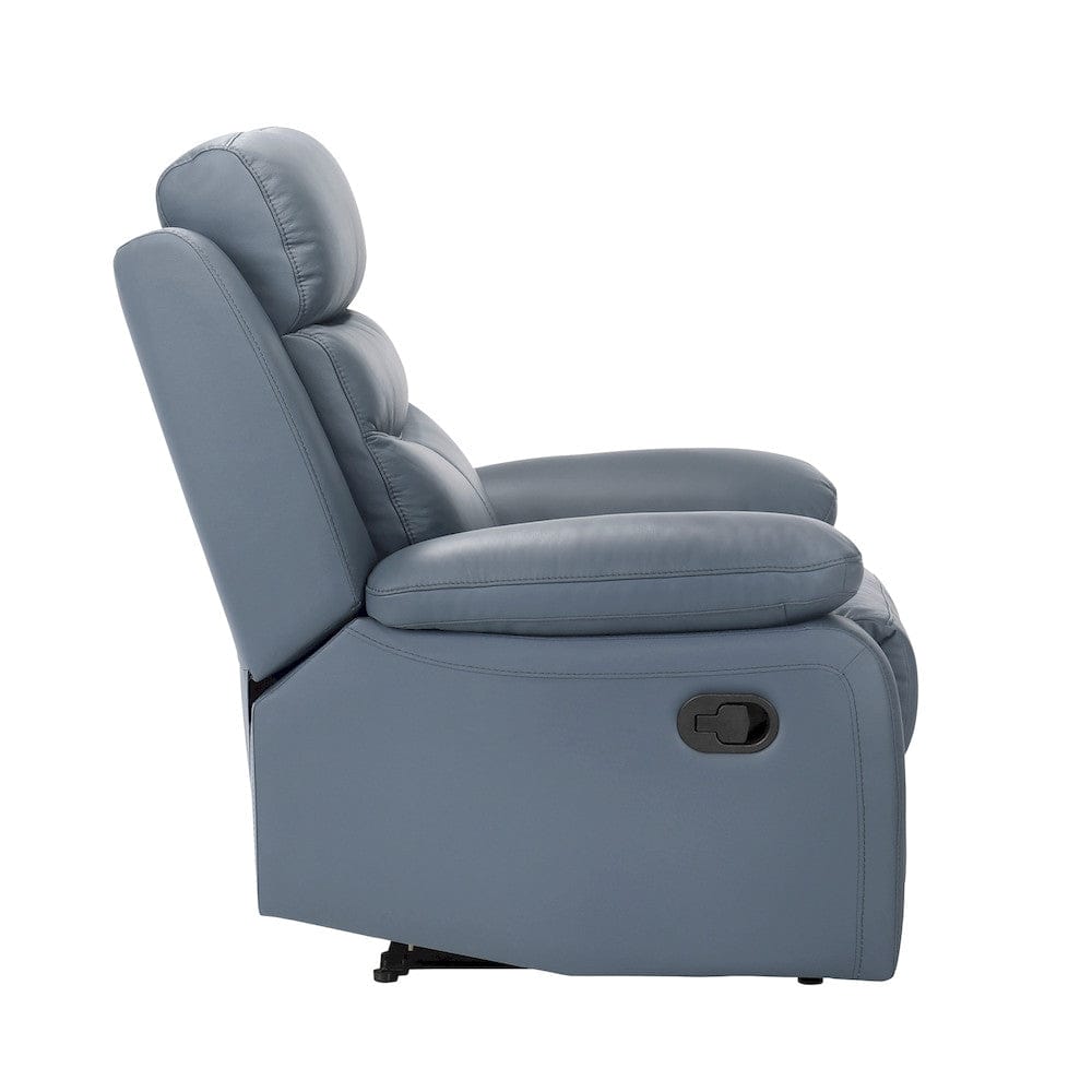 Homelegance  - Hancock Reclining Chair in Blue - 9628BUE-1  view 3